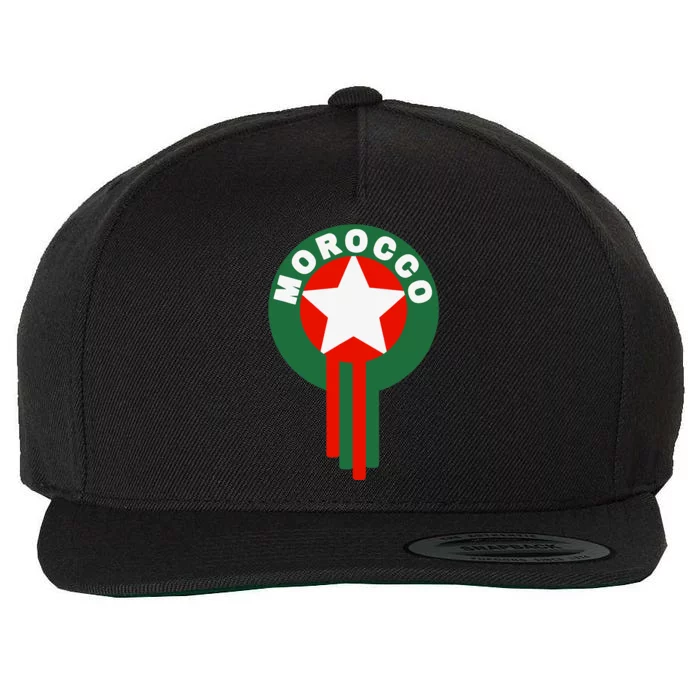 Morocco Soccer Jersey Gift Morocco Football Fans Wool Snapback Cap