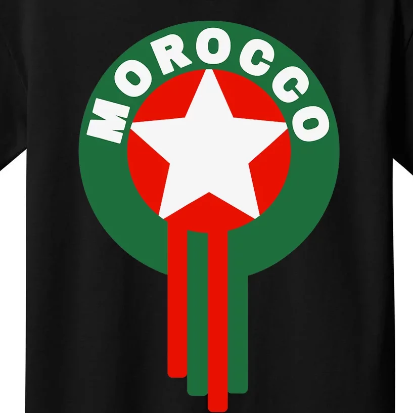 Morocco Soccer Jersey Gift Morocco Football Fans Kids T-Shirt