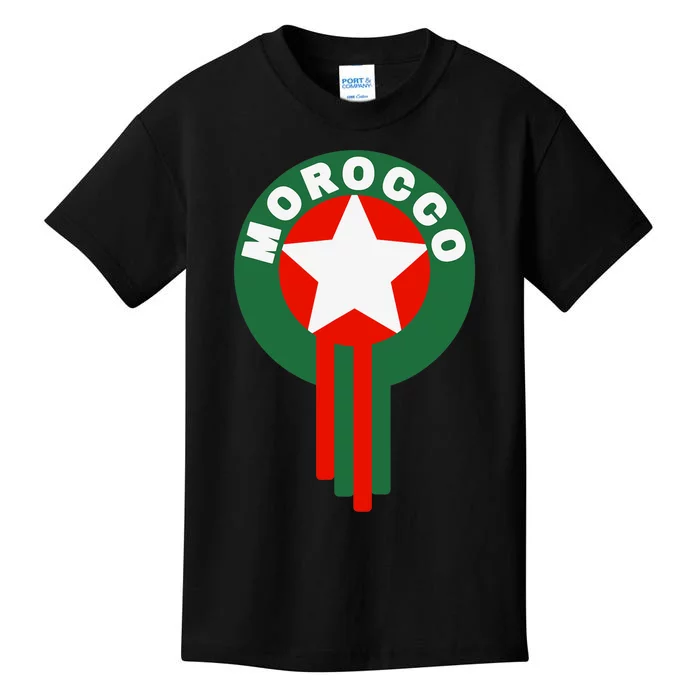 Morocco Soccer Jersey Gift Morocco Football Fans Kids T-Shirt