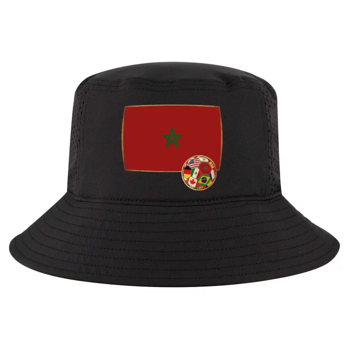 Morocco Soccer Jersey Morocco Flag Cool Comfort Performance Bucket Hat