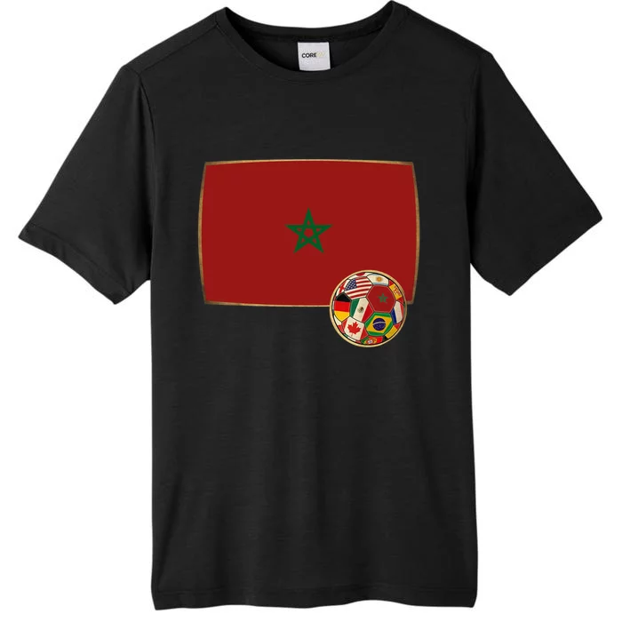 Morocco Soccer Jersey Morocco Flag ChromaSoft Performance T-Shirt