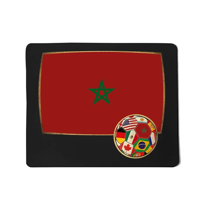 Morocco Soccer Jersey Morocco Flag Mousepad