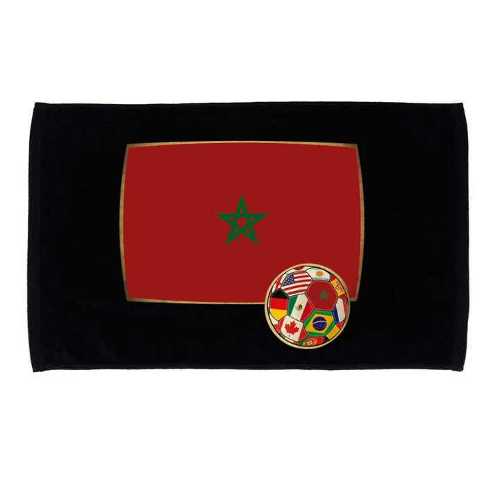 Morocco Soccer Jersey Morocco Flag Microfiber Hand Towel