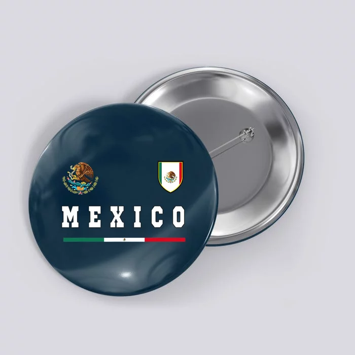 Mexico Sports/Soccer Jersey Tee Flag Football Button