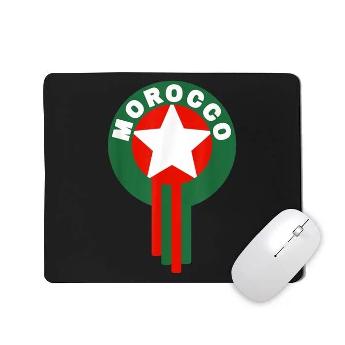 Morocco Soccer Jersey Gift Morocco Football Fans Mousepad