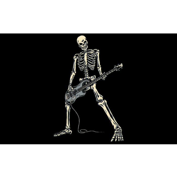 Musical Skeleton Jamming on Bass Guitar Bumper Sticker