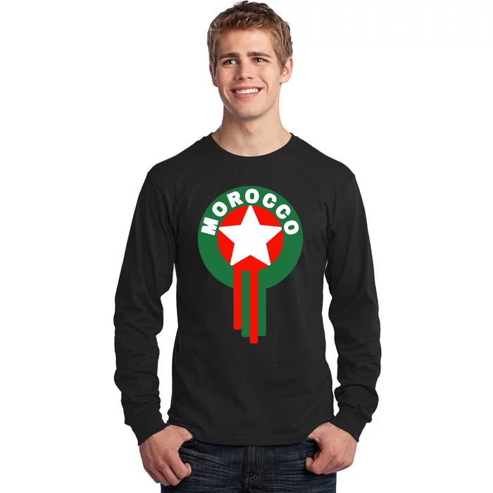 Morocco Soccer Jersey Morocco Football Fans Tall Long Sleeve T-Shirt