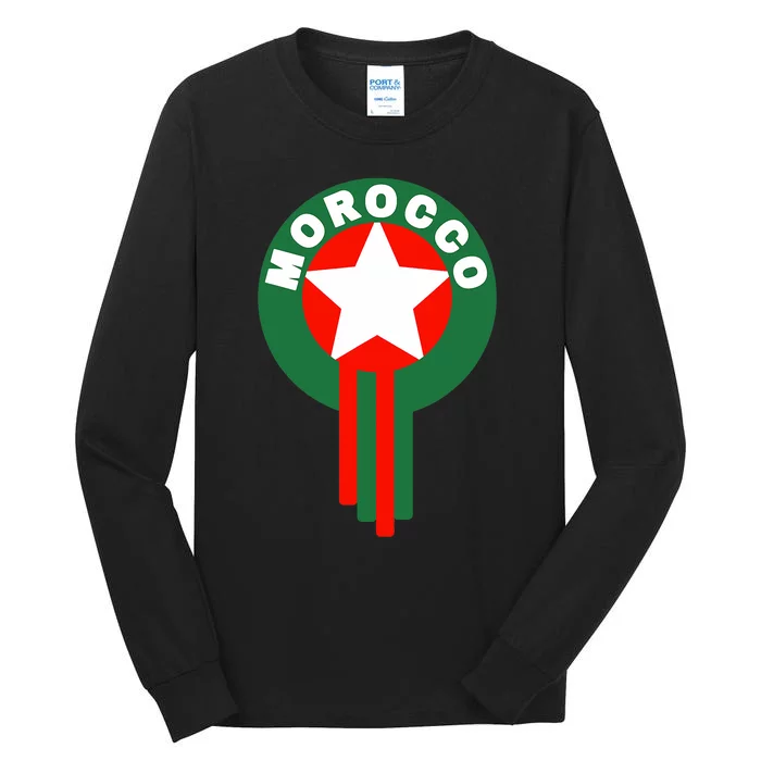 Morocco Soccer Jersey Morocco Football Fans Tall Long Sleeve T-Shirt