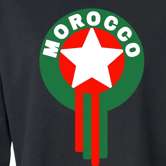 Morocco Soccer Jersey Morocco Football Fans Cropped Pullover Crew