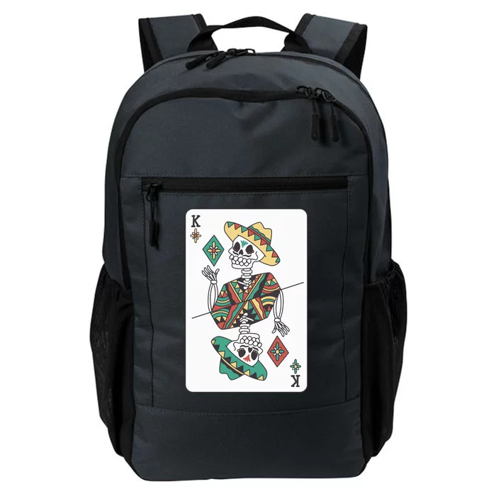 Mexican Skeleton King Card Daily Commute Backpack