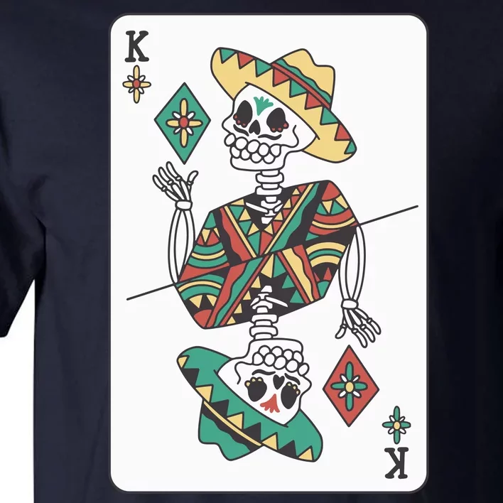 Mexican Skeleton King Card Tall T-Shirt