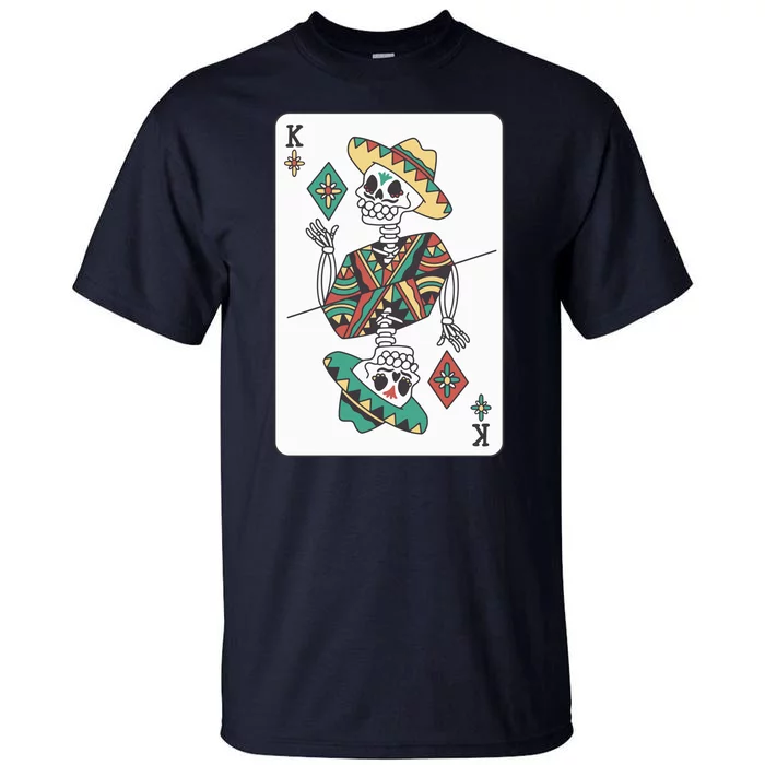 Mexican Skeleton King Card Tall T-Shirt