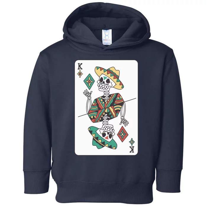 Mexican Skeleton King Card Toddler Hoodie