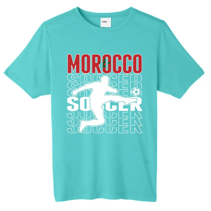 Morocco Soccer Lovers Jersey Cool Gift Proud Moroccan Football Fans Gift ChromaSoft Performance T-Shirt