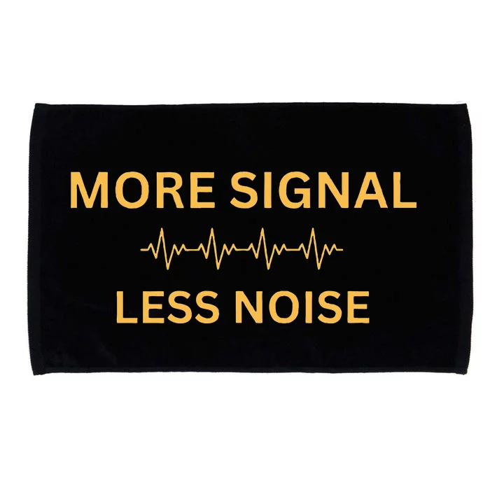 More Signal Less Noise Microfiber Hand Towel