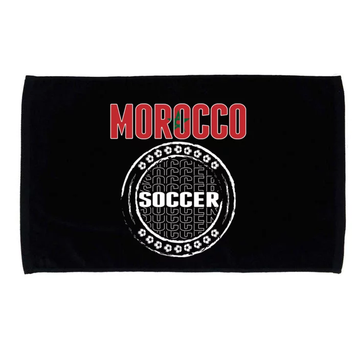 Morocco Soccer Lovers Jersey Support Moroccan Football Team Cool Gift Microfiber Hand Towel