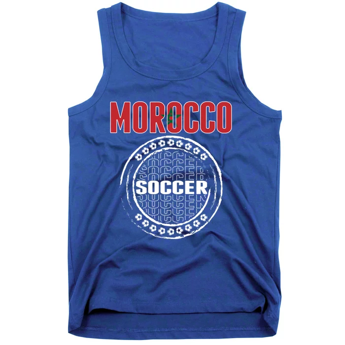 Morocco Soccer Lovers Jersey Support Moroccan Football Team Cool Gift Tank Top