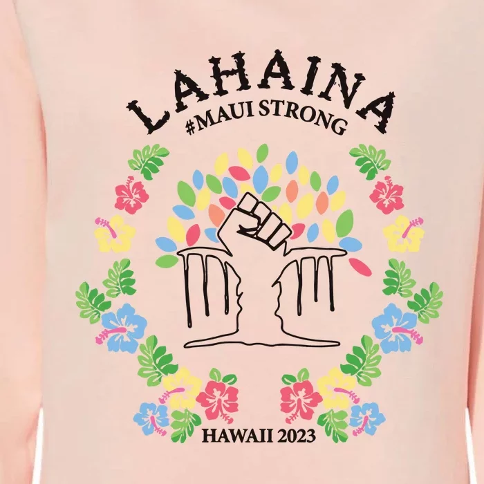 Maui Strong Lahaina Banyan Tree Pray For Maui Womens California Wash Sweatshirt