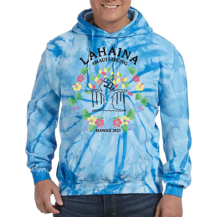 Maui Strong Lahaina Banyan Tree Pray For Maui Tie Dye Hoodie