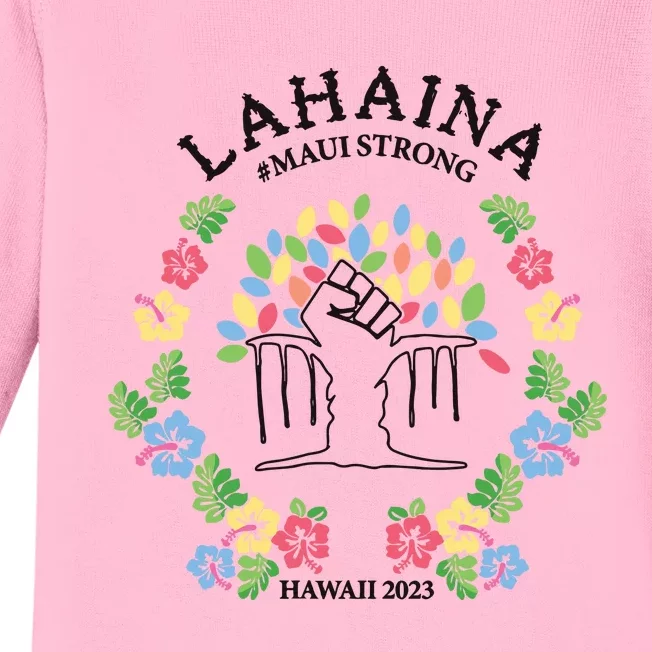 Maui Strong Lahaina Banyan Tree Pray For Maui Baby Long Sleeve Bodysuit