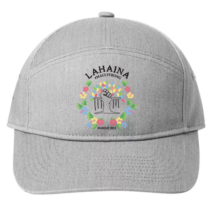 Maui Strong Lahaina Banyan Tree Pray For Maui 7-Panel Snapback Hat