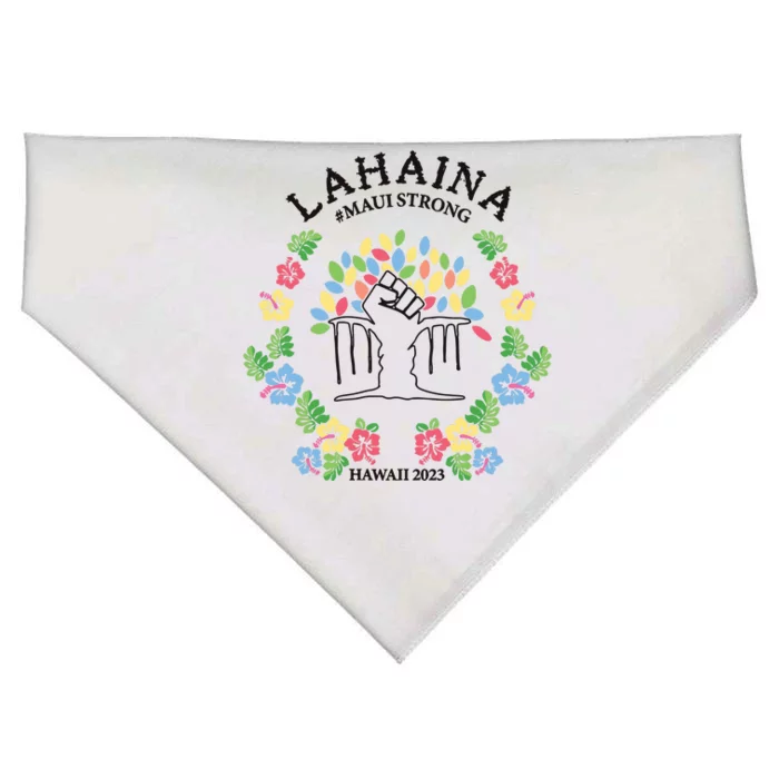 Maui Strong Lahaina Banyan Tree Pray For Maui USA-Made Doggie Bandana