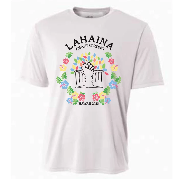 Maui Strong Lahaina Banyan Tree Pray For Maui Cooling Performance Crew T-Shirt