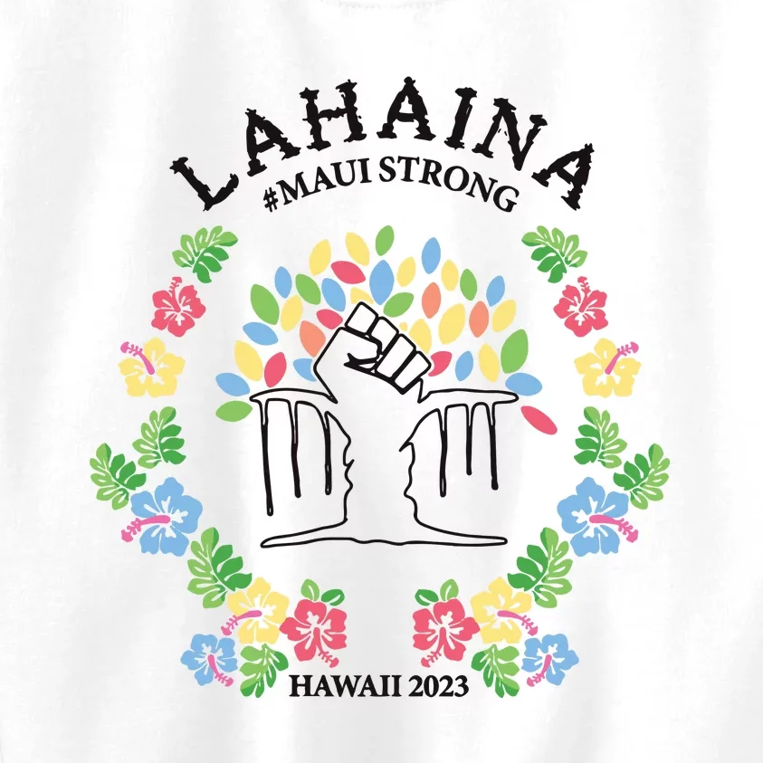 Maui Strong Lahaina Banyan Tree Pray For Maui Kids Sweatshirt