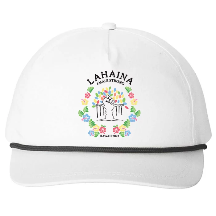 Maui Strong Lahaina Banyan Tree Pray For Maui Snapback Five-Panel Rope Hat