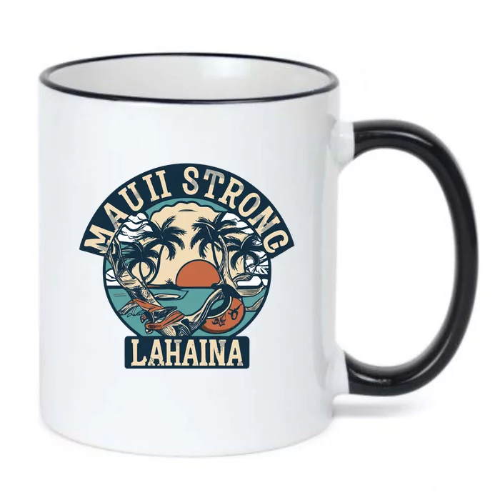 Maui Strong Lahaina Banyan Tree Black Color Changing Mug