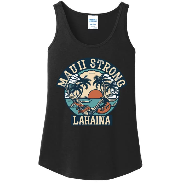 Maui Strong Lahaina Banyan Tree Ladies Essential Tank