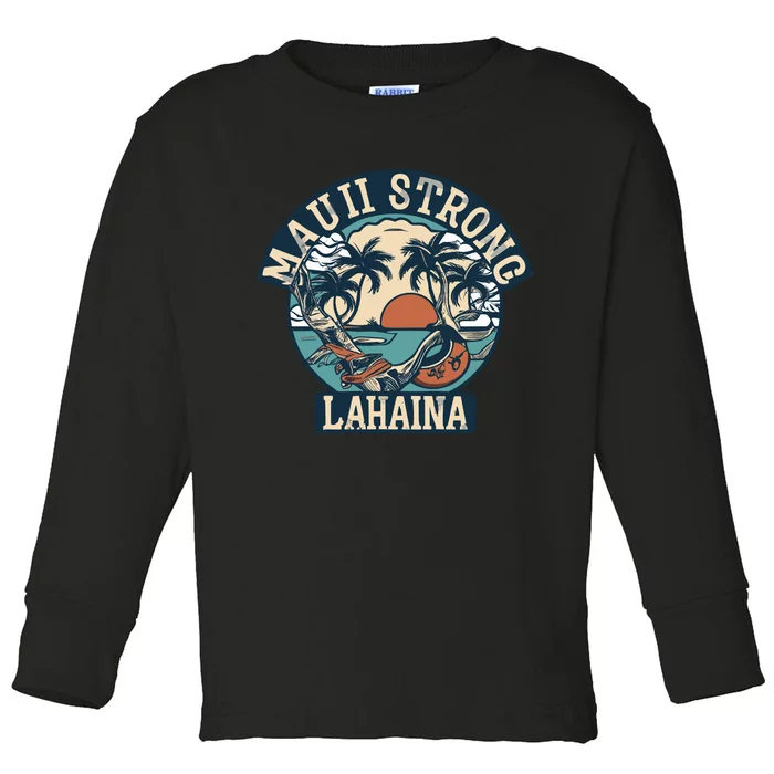 Maui Strong Lahaina Banyan Tree Toddler Long Sleeve Shirt