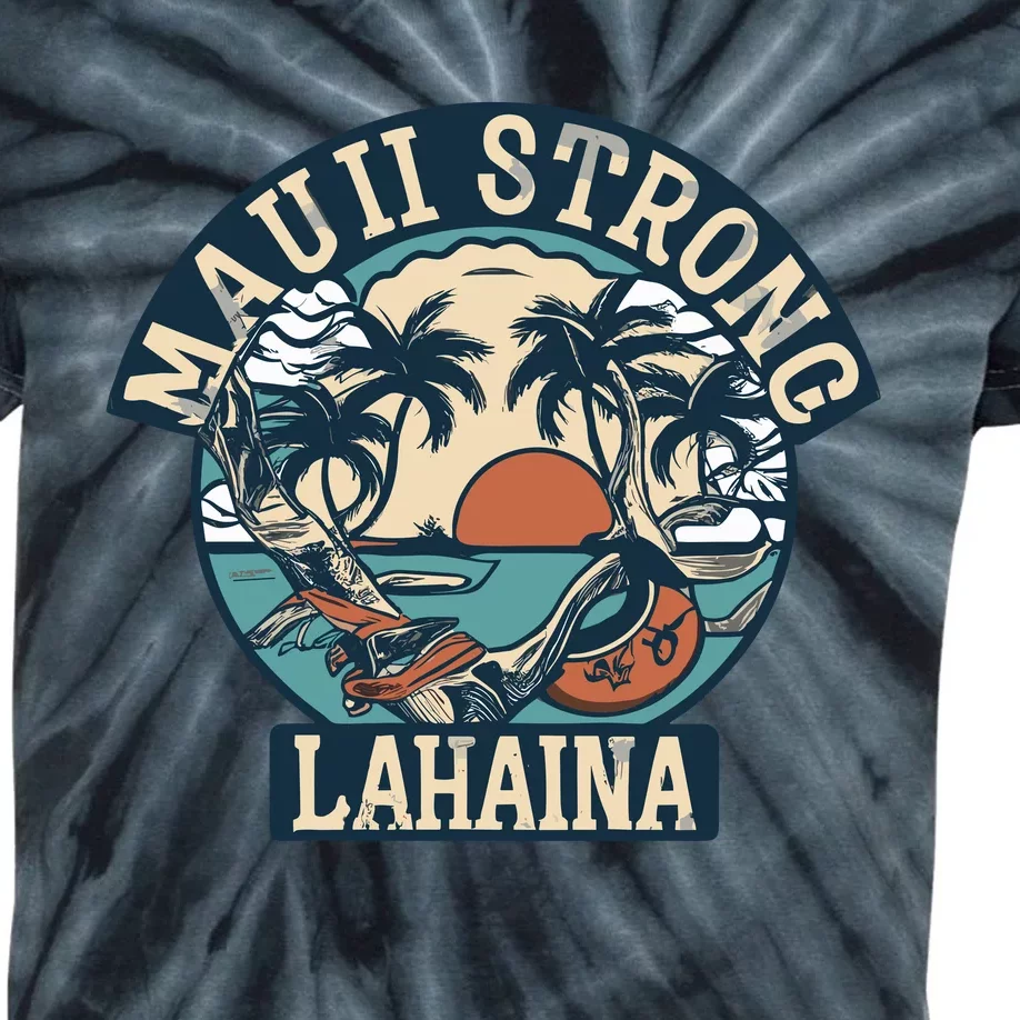 Maui Strong Lahaina Banyan Tree Kids Tie-Dye T-Shirt