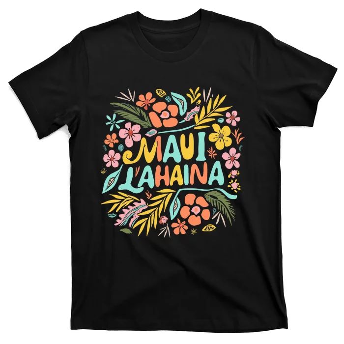 Maui Strong Lahaina Flower Floral T-Shirt