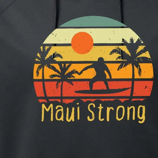 Maui Strong Lahaina Banyan Tree Hawaii Performance Fleece Hoodie