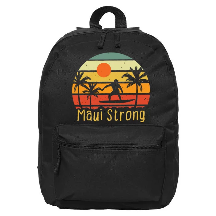 Maui Strong Lahaina Banyan Tree Hawaii 16 in Basic Backpack