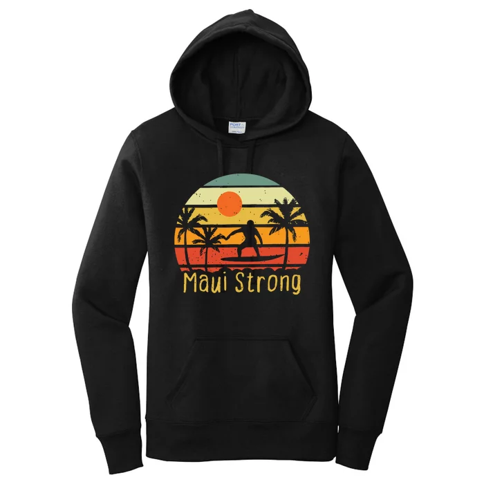 Maui Strong Lahaina Banyan Tree Hawaii Women's Pullover Hoodie