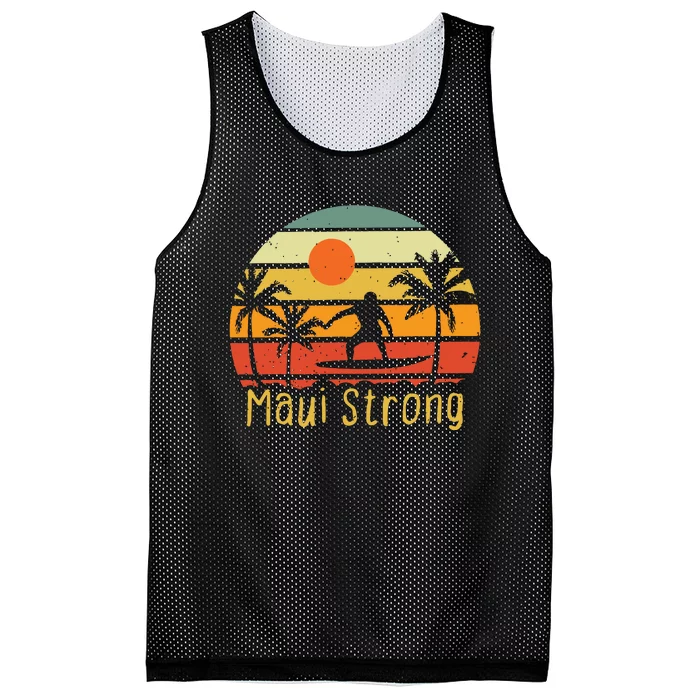 Maui Strong Lahaina Banyan Tree Hawaii Mesh Reversible Basketball Jersey Tank