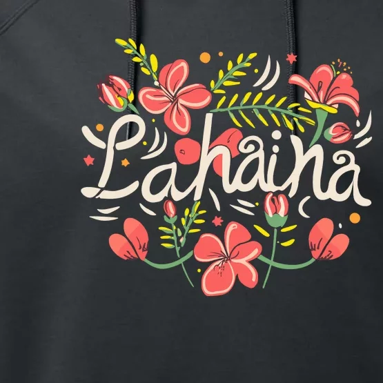 Maui Strong Lahaina Flower Performance Fleece Hoodie