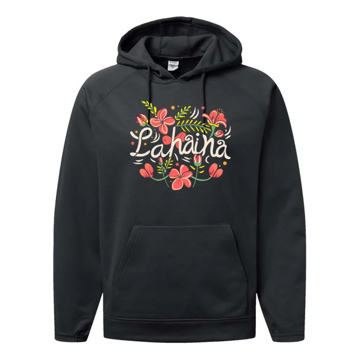 Maui Strong Lahaina Flower Performance Fleece Hoodie