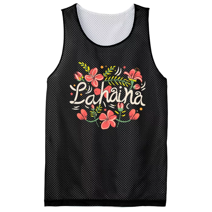 Maui Strong Lahaina Flower Mesh Reversible Basketball Jersey Tank