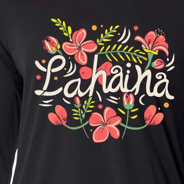 Maui Strong Lahaina Flower Cooling Performance Long Sleeve Crew