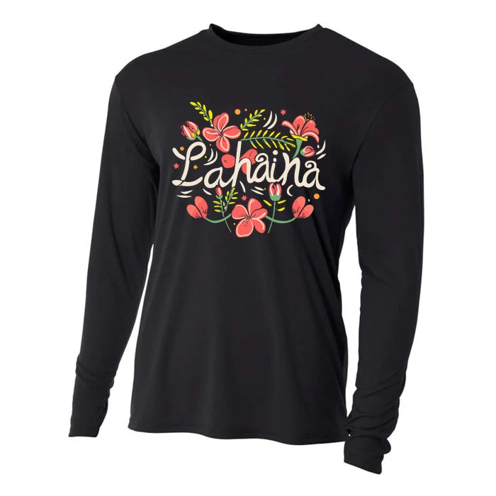 Maui Strong Lahaina Flower Cooling Performance Long Sleeve Crew