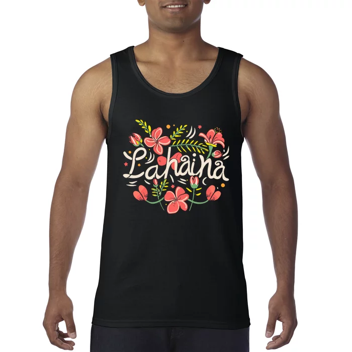 Maui Strong Lahaina Flower Tank Top