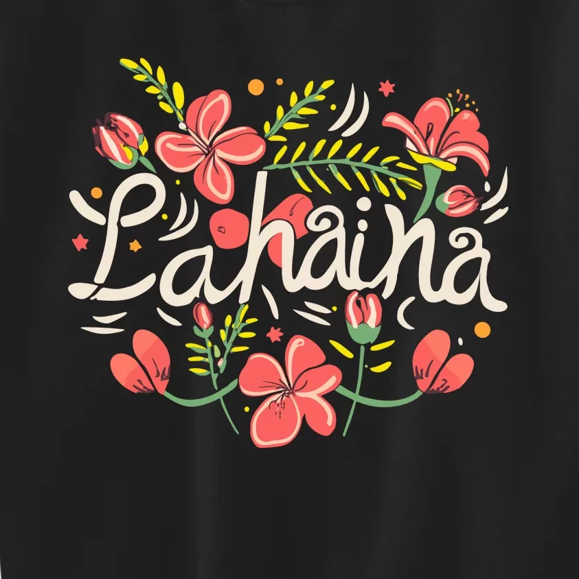 Maui Strong Lahaina Flower Kids Sweatshirt