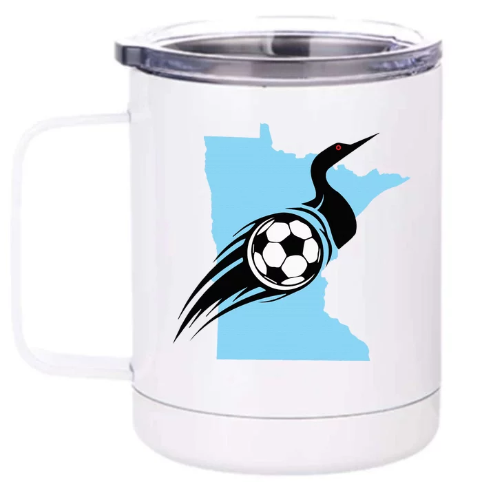 Minnesota Soccer Loon Front & Back 12oz Stainless Steel Tumbler Cup