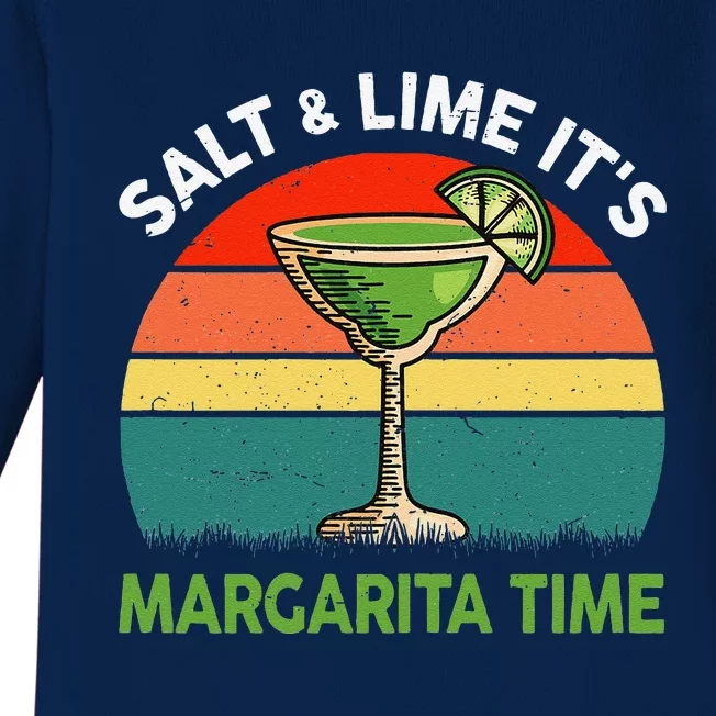 Margaritashirt Salt Lime Margarita Time Funny Cinco De Mayo Baby Long Sleeve Bodysuit