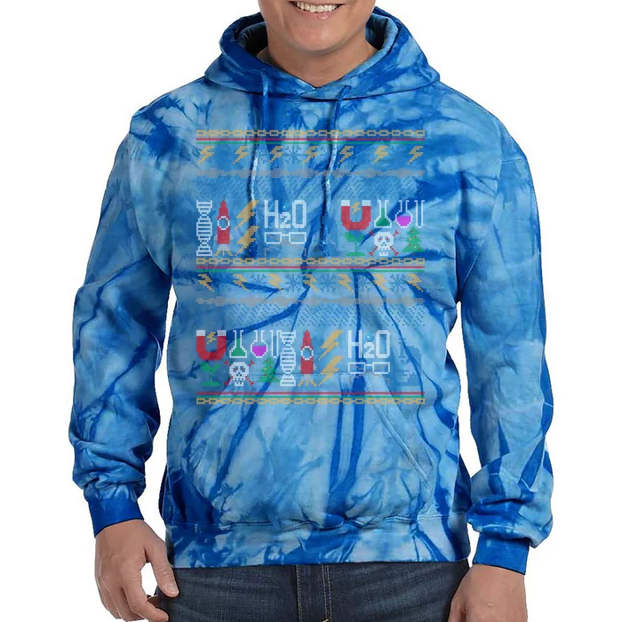 Merry Sciencemas Lab Scientist Ugly Christmas Sweater Gift Tie Dye Hoodie