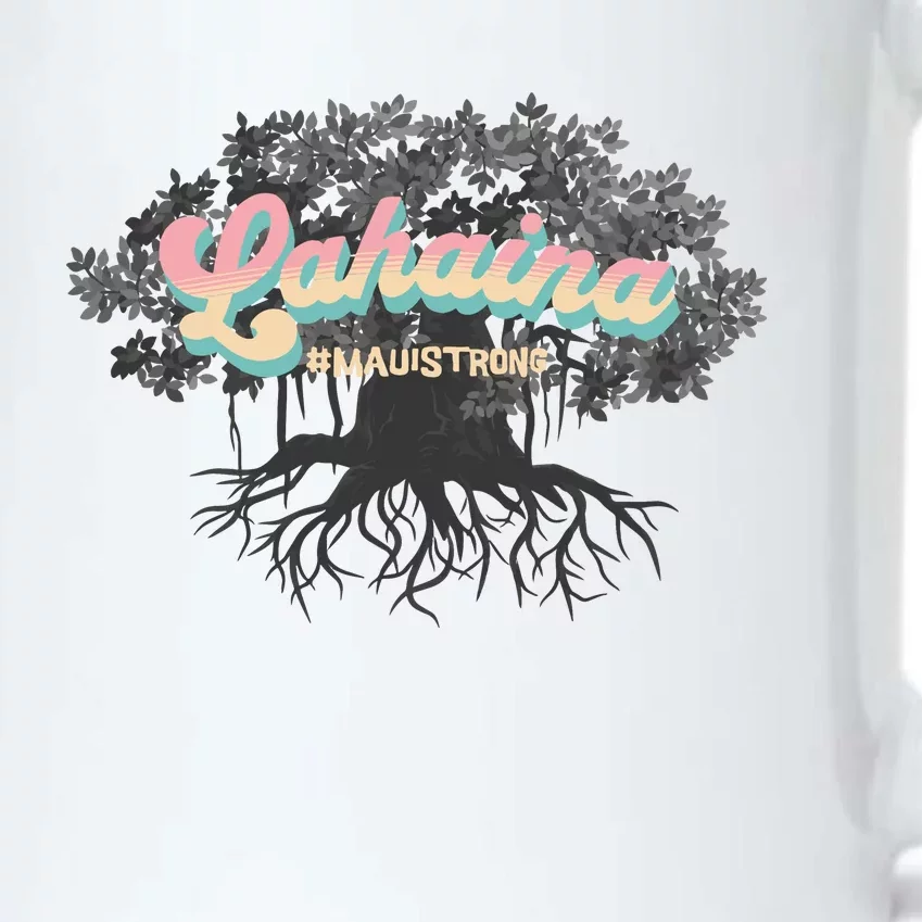 Maui Strong Lahaina Support Banyan Lahaina Hawaii Black Color Changing Mug