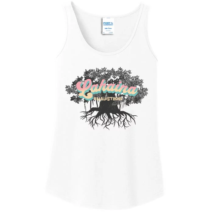 Maui Strong Lahaina Support Banyan Lahaina Hawaii Ladies Essential Tank